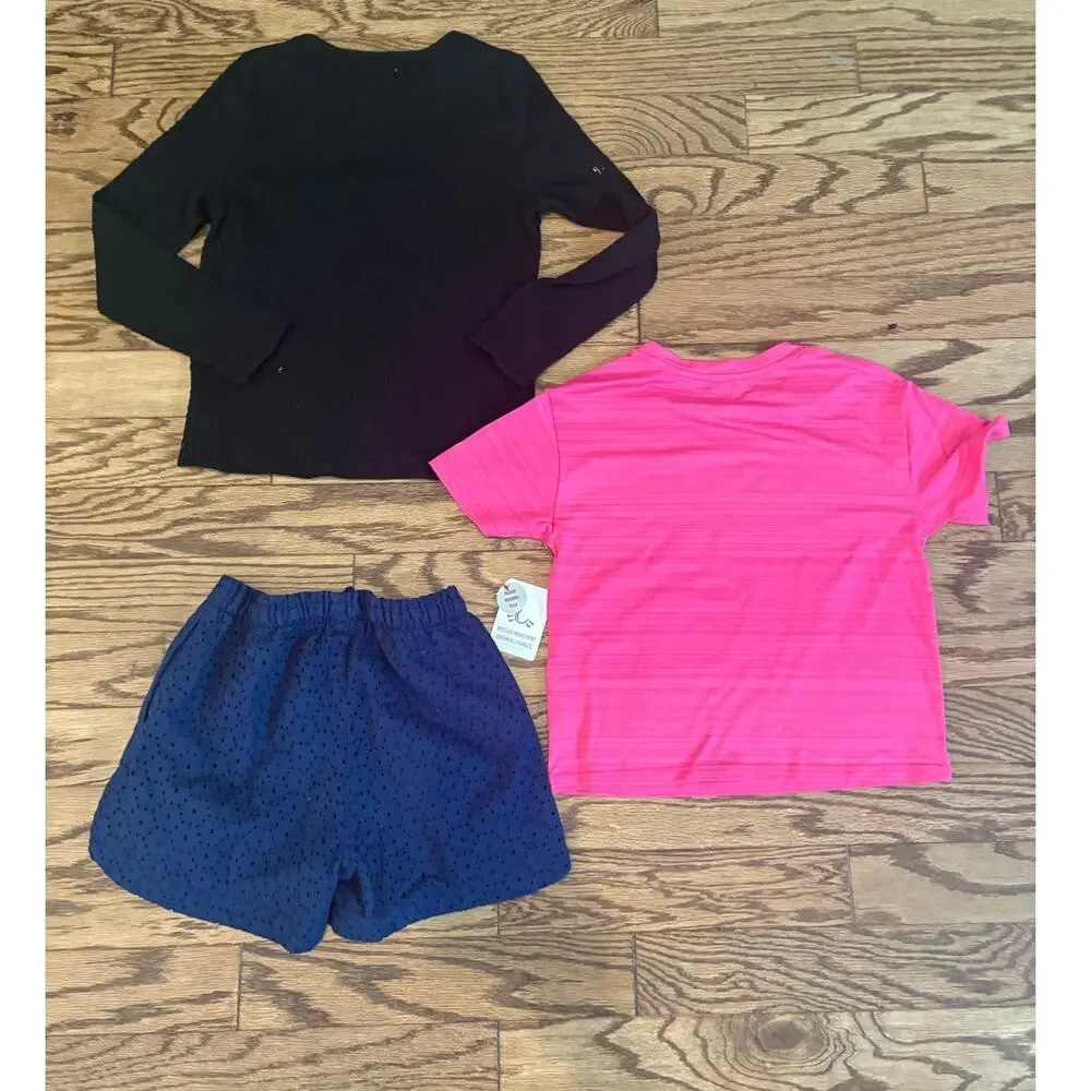 Girls Lot Reebok Cat Jack Wonder Nation Shorts Long Sleeve/Short Sleeve Sz Large